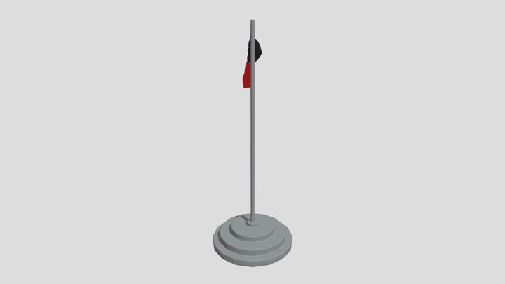 Admk Flag 3D Model
