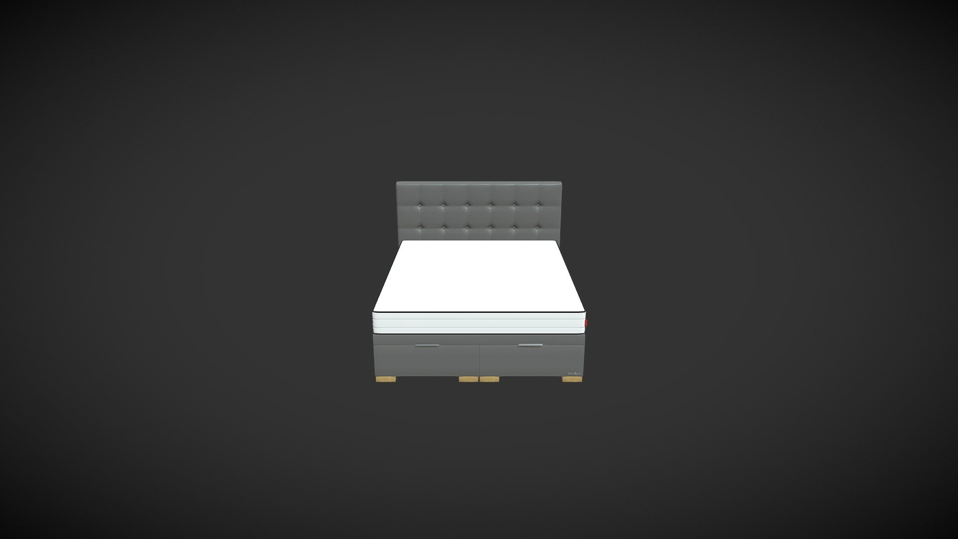 Paris Bed 168cm - 3D model by inplanner [770f4a2] - Sketchfab