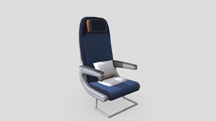 Пассажирское сиденье самолета 3D Model