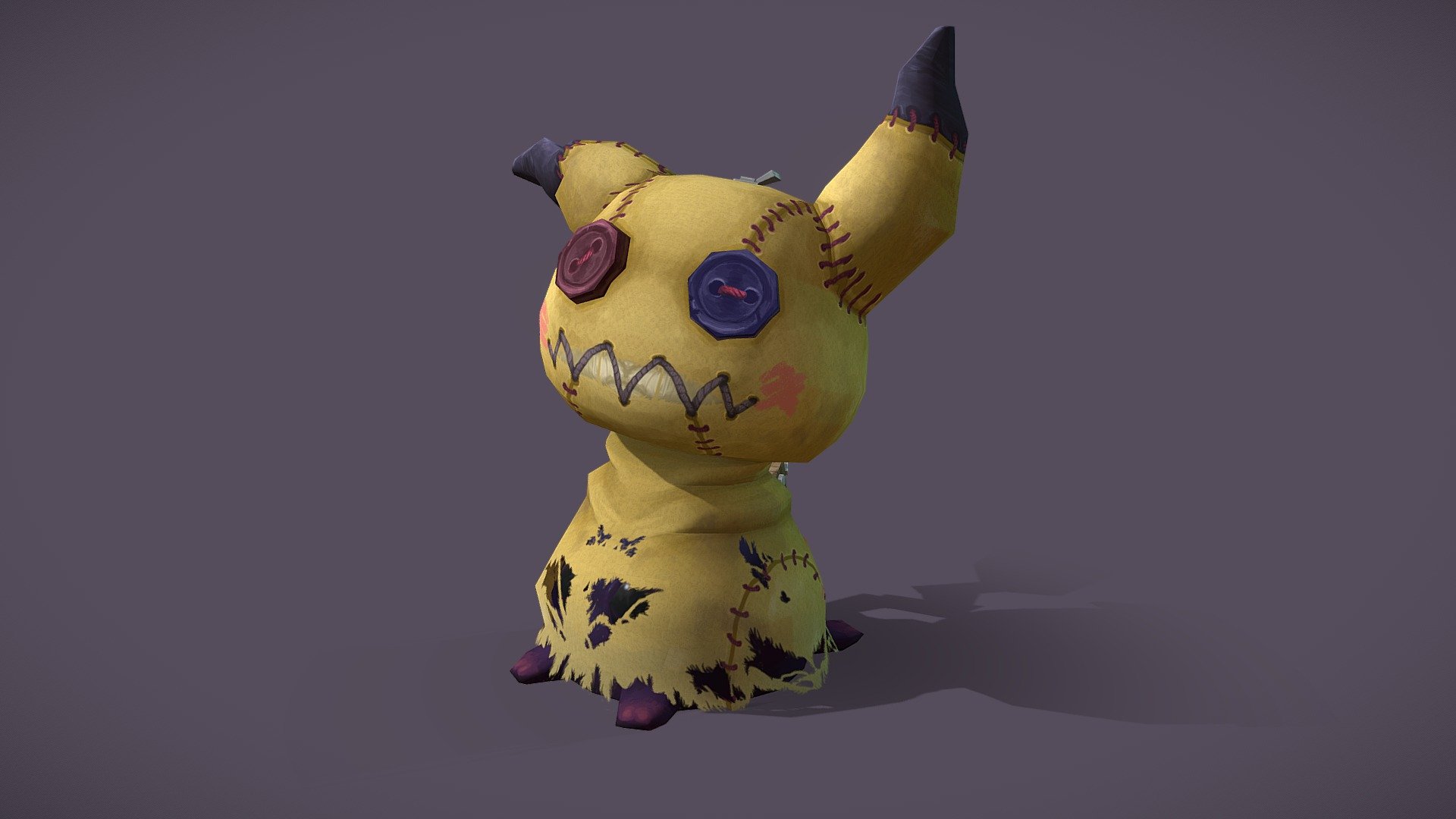 I made 3 alt shiny Mimikyu, my favorite fairy pokemon. What do you