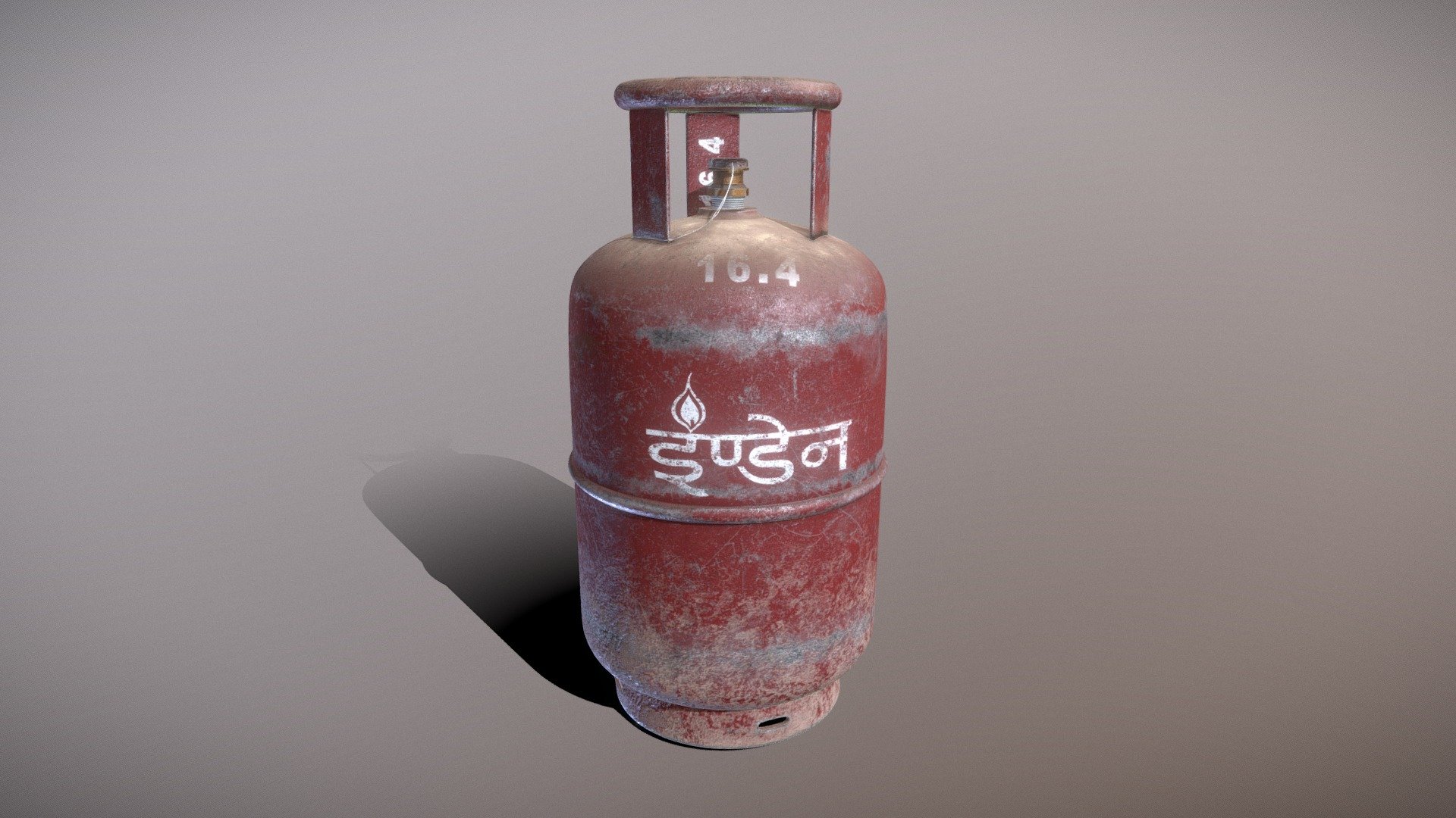 Indane Gas Cylinder High Poly 3D model by Ponraj G (ponraj3D