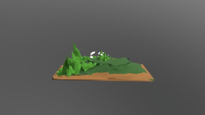 Lowpoly Forest 3D Model