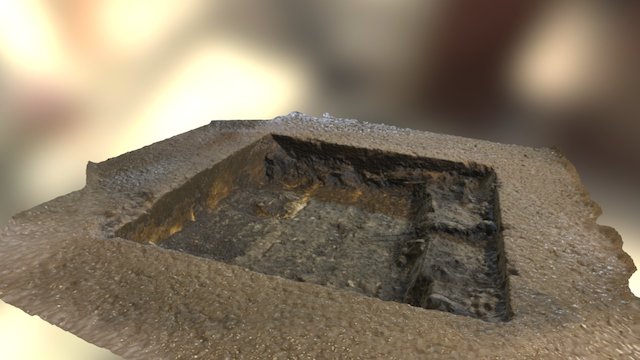 Folly Bridge Arch 4 Carriageway Trial hole 3D Model