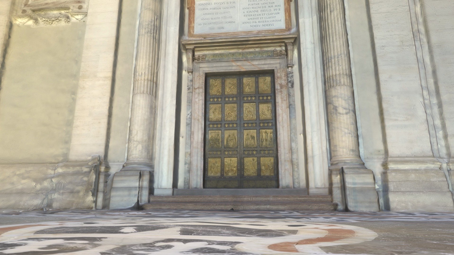 St. Peter's Basilica - Golden Holy Door (Front)