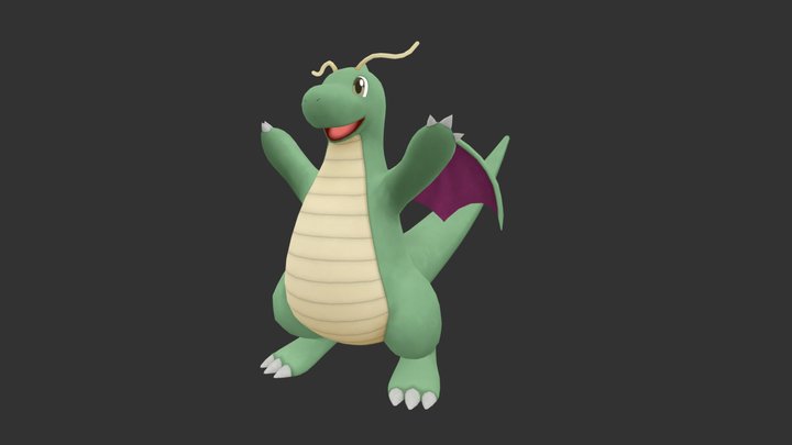 Shiny Dragonite (Official) – Modello 3D gratuito STL