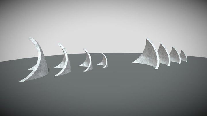 Crescendo Waves V4 3D Model