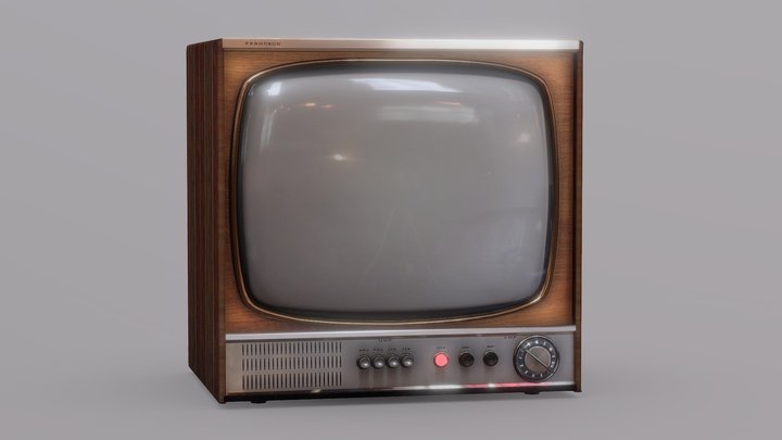 Vintage TV 70 3D Model