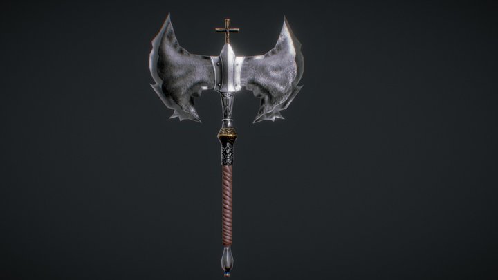 Axe_DarkSteel (Game Ready Asset) 3D Model