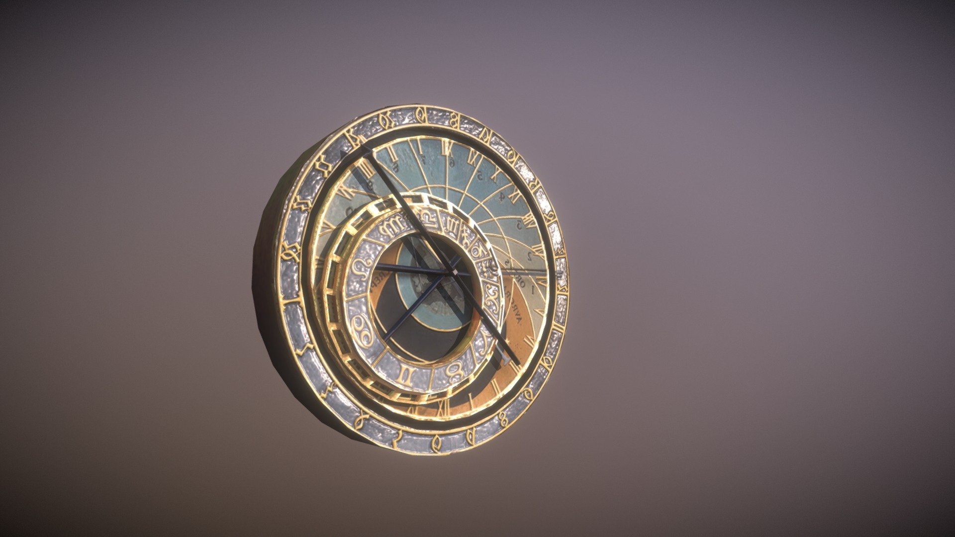 Astronomical Clock - 3D model by Louis Sullivan (@lucosully) [7717d6f ...
