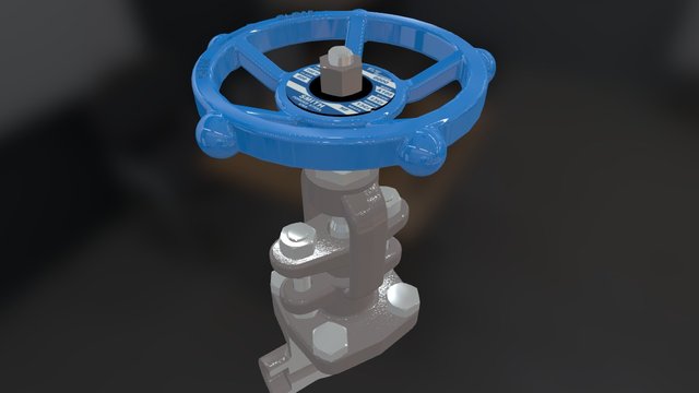 Globe Valve 3D Model