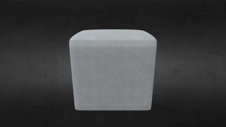 pouff1 bianco 3D Model