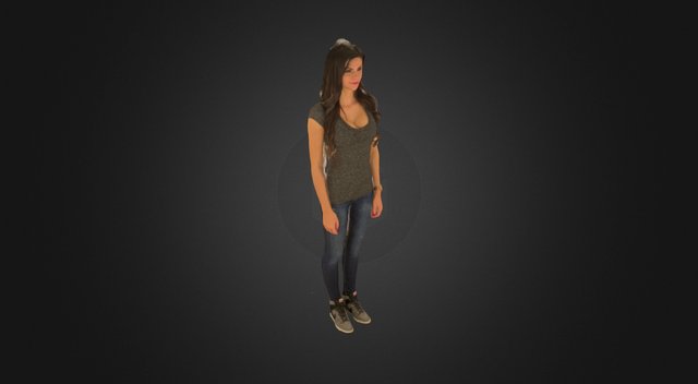 Anna in jeans 3D Model