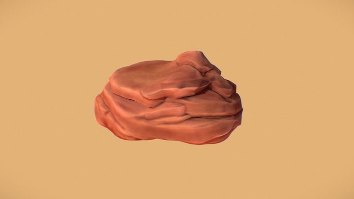 Western Desert Rock 3D Model