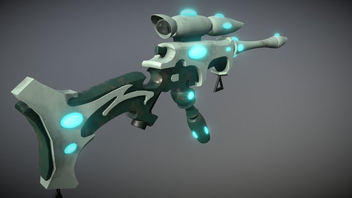 Eldar Long Rifle 3D Model
