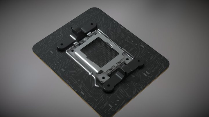 AM5 processor mounting harness 3D model 3D Model