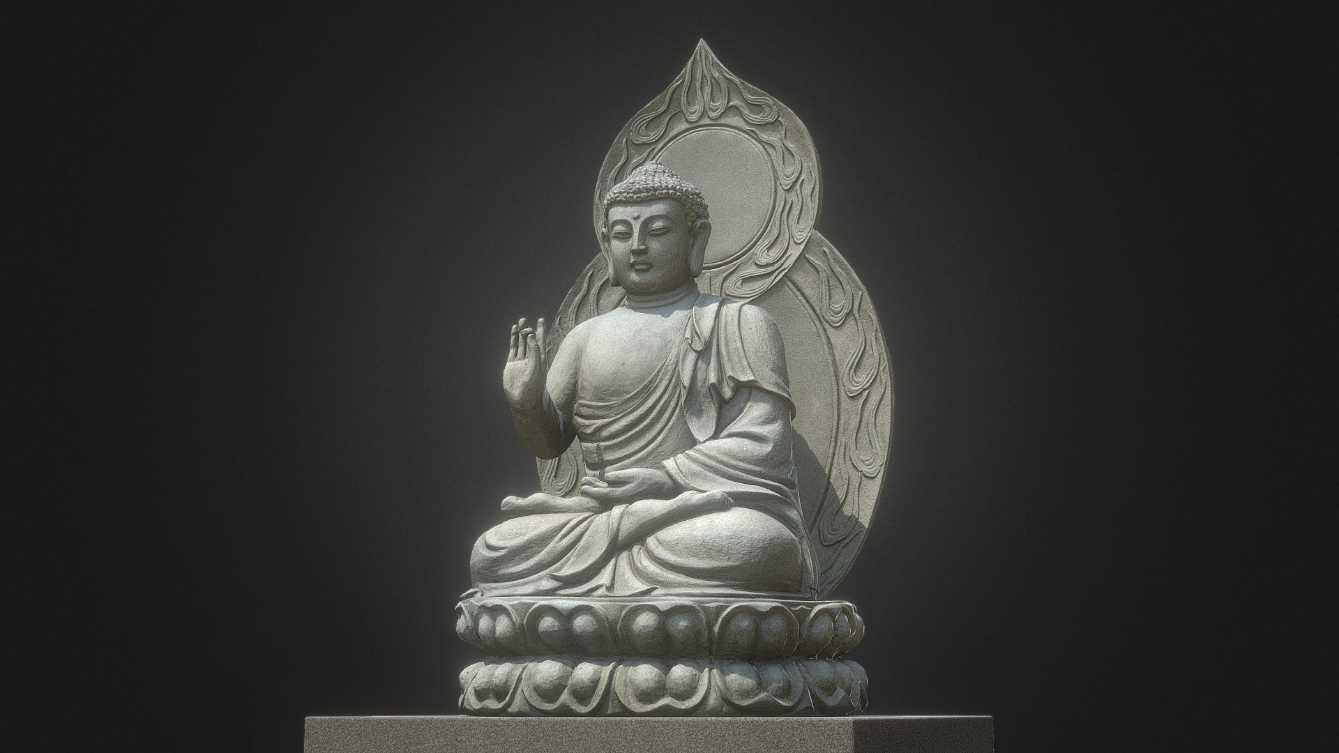 Stone Bodhisattva from Buddhists temple. (Japan)