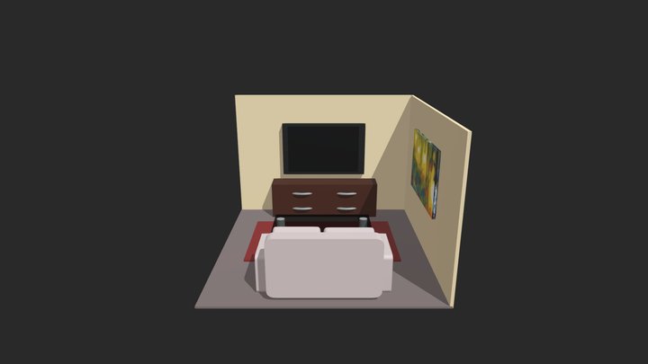 Sala de estar 3D Model