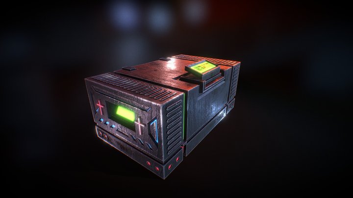 Sci-Fi Box 3D Model