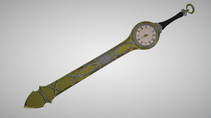 Espada Reloj 3D Model