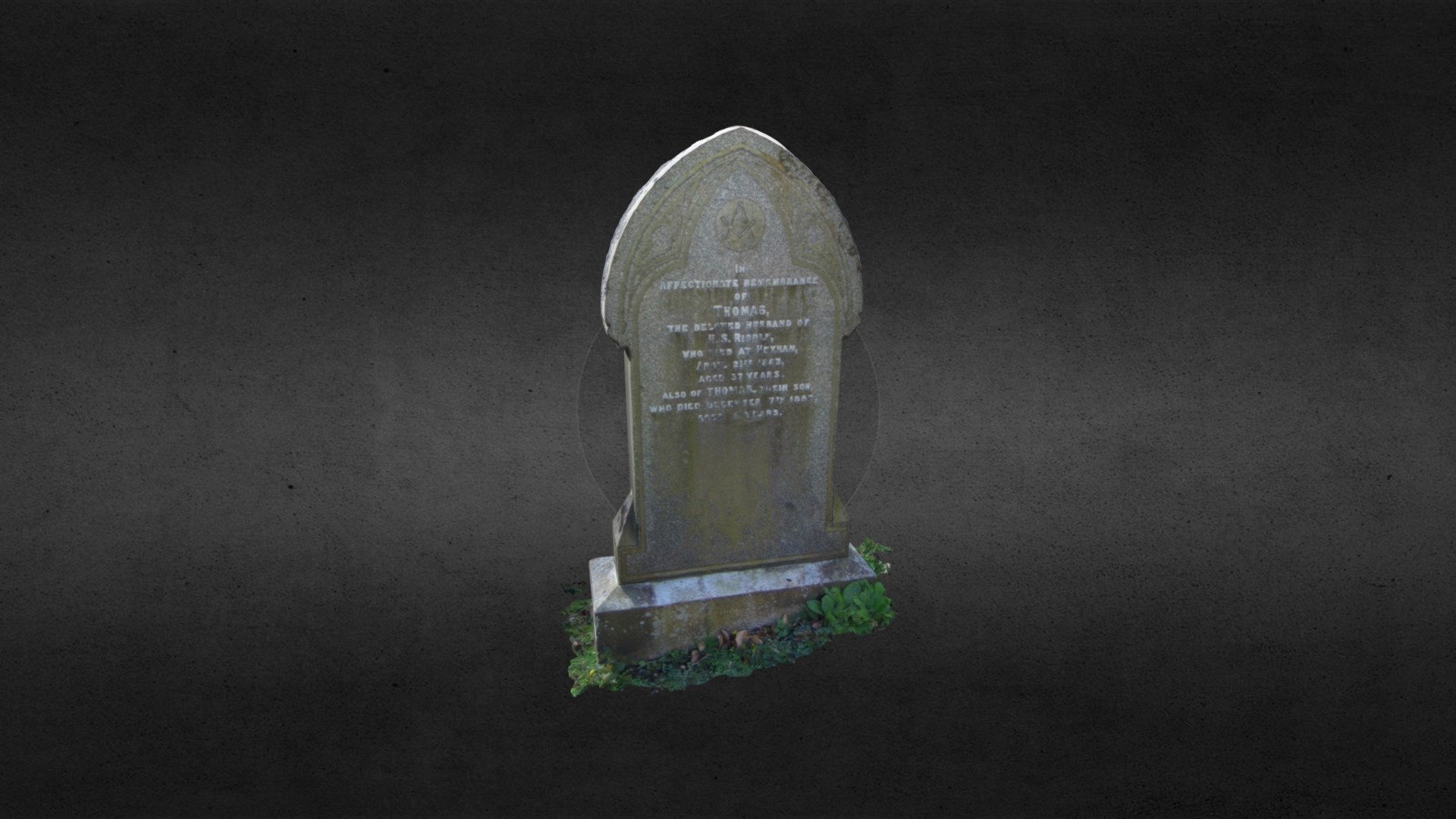 Thomas Riddle gravestone, Hexham, Northumberland
