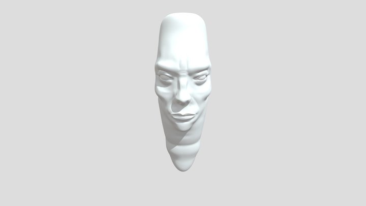 Zanahoria con rostro 3D Model