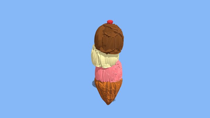 아이스크림 3D Model