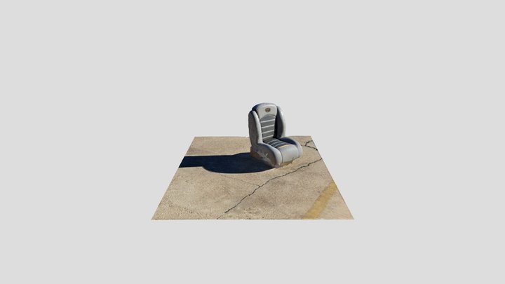 Fishing Boat Chair 3D Model