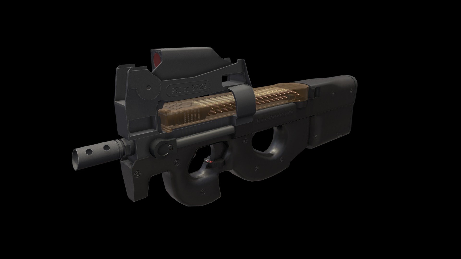 FN P90 - 3D model by kii (@_kii) [77225ec] - Sketchfab