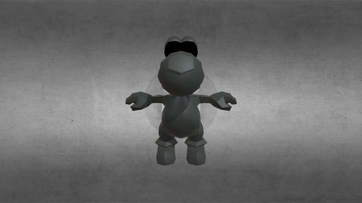 Game Cube - Super Mario Sunshine - Yoshi 3D Model