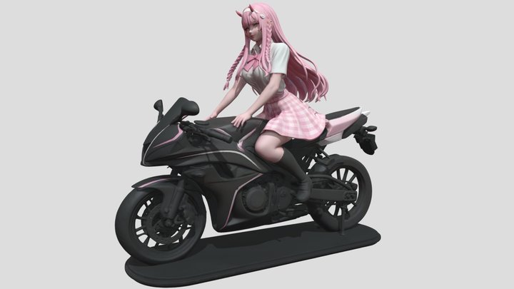 Zero Two Motorcycle 3D Model