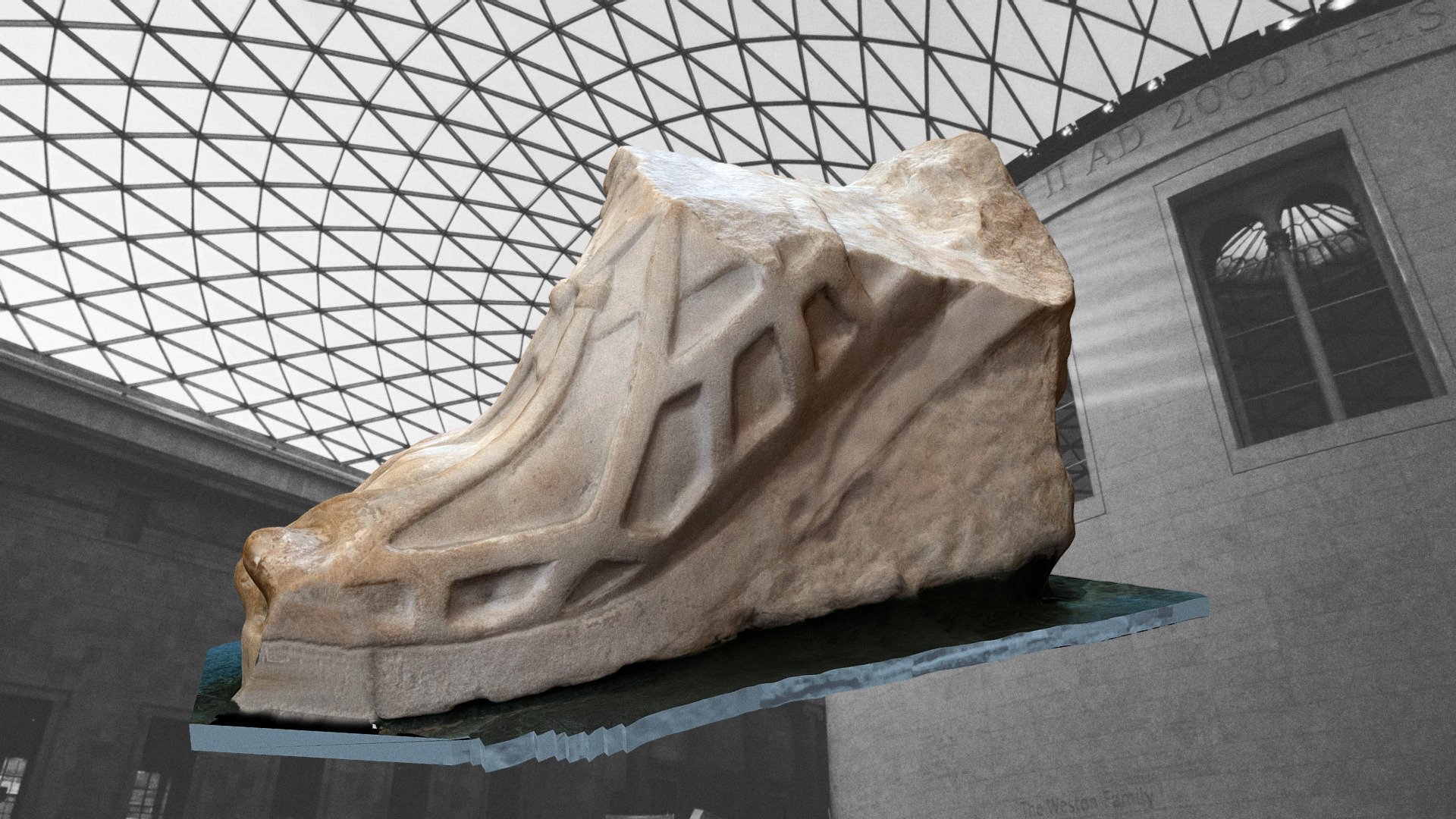 COLOSSAL RIGHT FOOT - BRITISH MUSEUM 2020