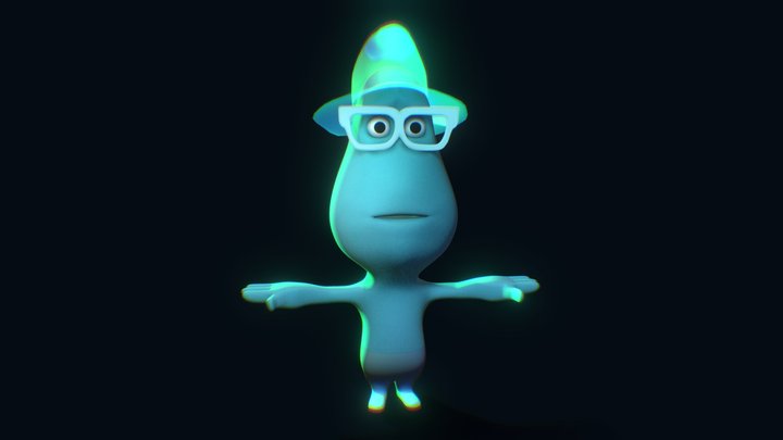 Soul Pixar movie character 3D Model