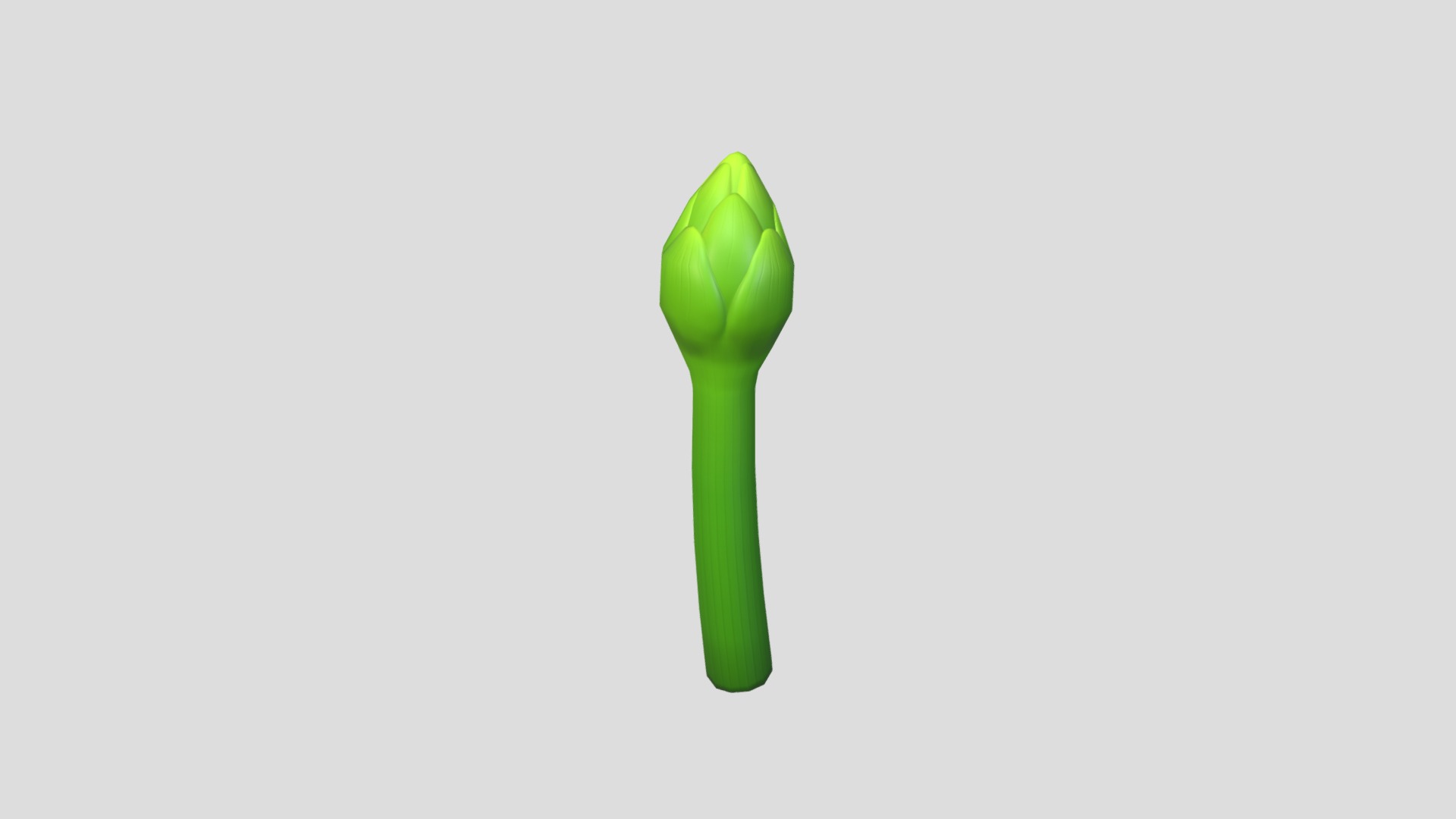 3D model Asparagus - This is a 3D model of the Asparagus. The 3D model is about a green toothbrush.