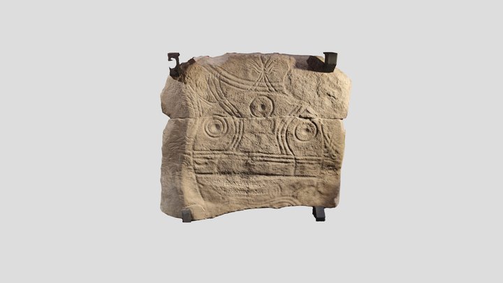 Okunev culture stone slab (Southern Siberia) 3D Model
