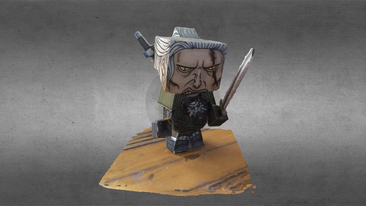 Geralt of Rivia Papercraft #3DST29 3D Model