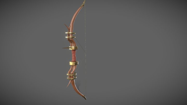 Sculpted stylised bow 3D Model