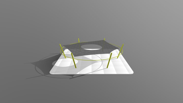 Halo Shade 8' Radius Hole 3D Model