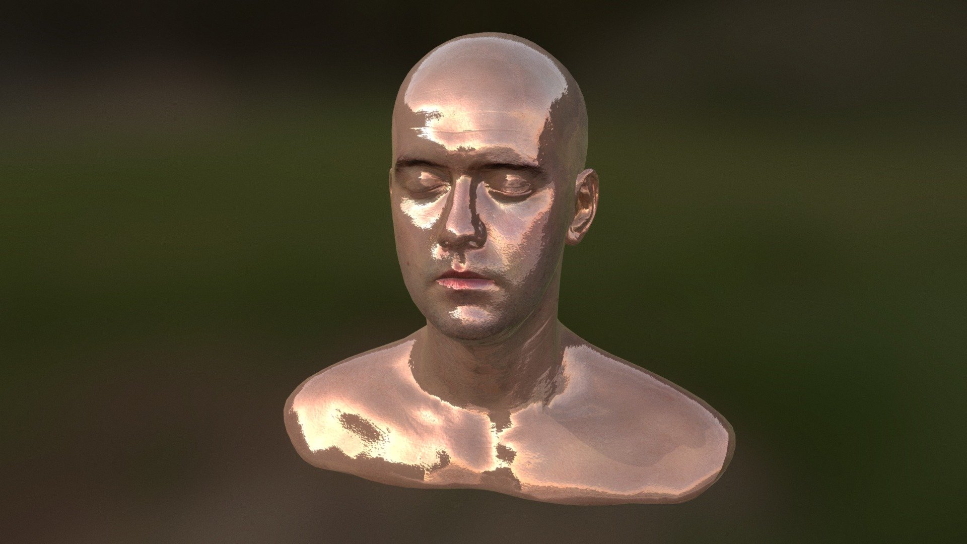 두상 - 남성형 — Sketchfab embed 3D viewer