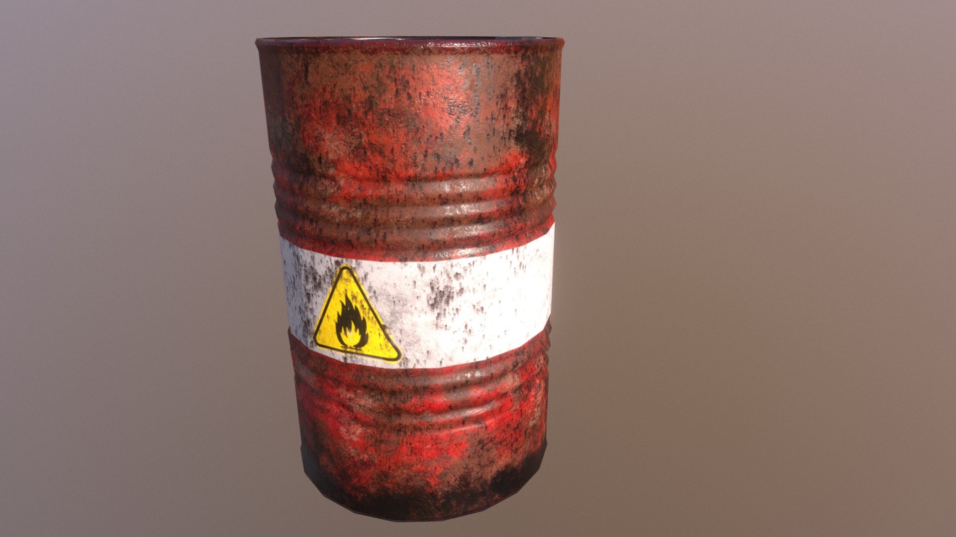 Low poly barrel - PBR - 3D model by Dario Ban (@NeoWick) [7726cf0 ...