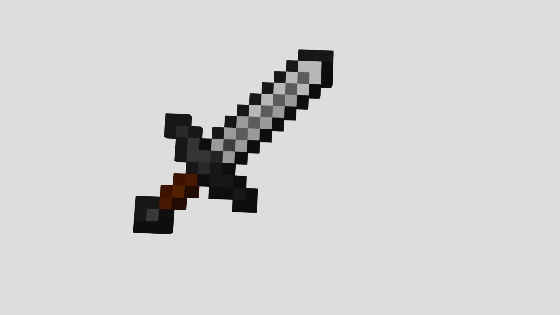 Minecraft Iron Sword PNG Image