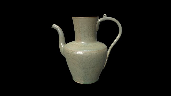 1921.628 Wine Pot with Incised Lotus Design
