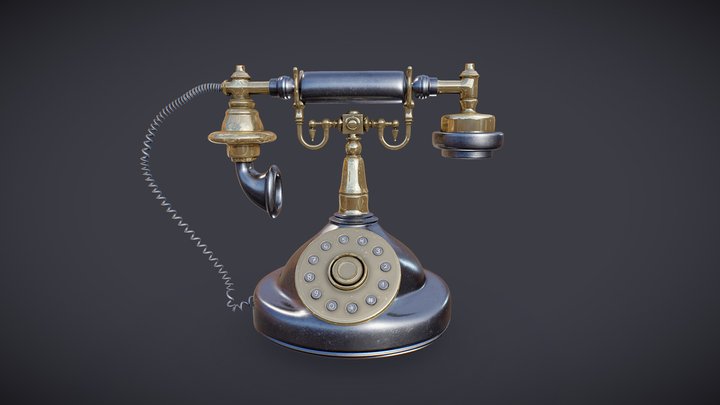 Vintage phone 3D Model