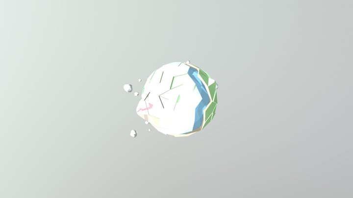 EarthLowPoly 3D Model