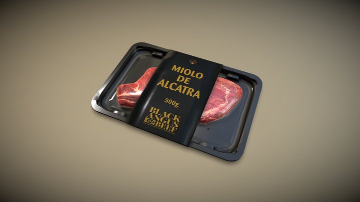 Amostra - Bandeja DOT Carne VPJ 3D Model