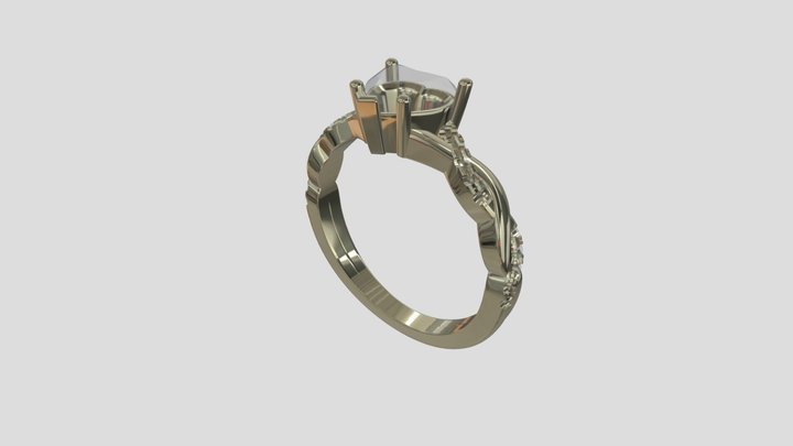 AHR025 goldring wedding engagement luxury – Modèle 3D gratuit STL