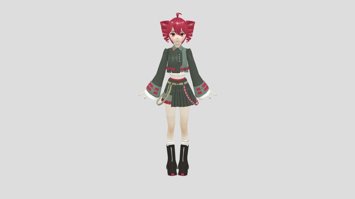 Kasane Teto (VoicePeak) 3D Model