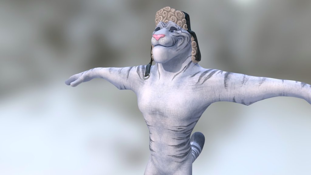 Zootopiaish Syberian Tiger