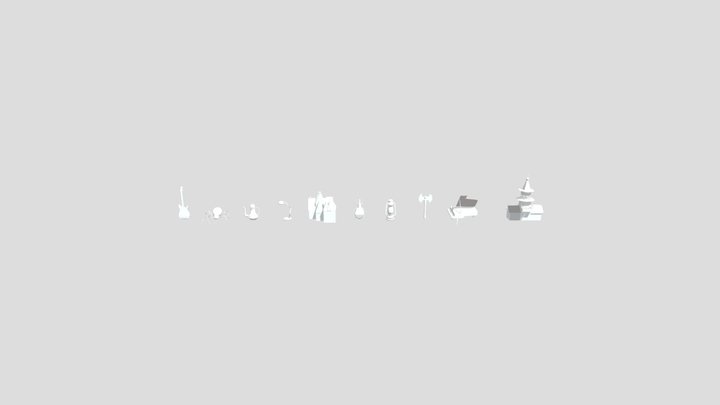 HM HYZ School Blocking 3D Model