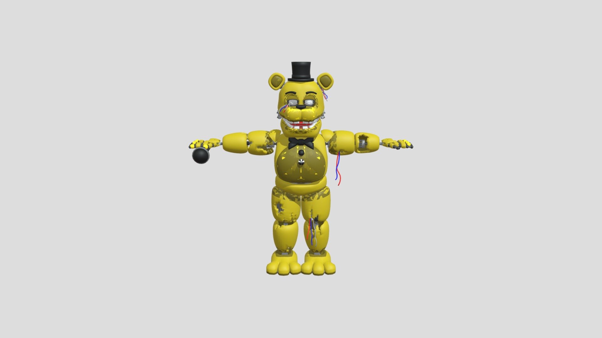 Withered Spring Fredbear - Download Free 3D model by Freddy_Fazbear ...