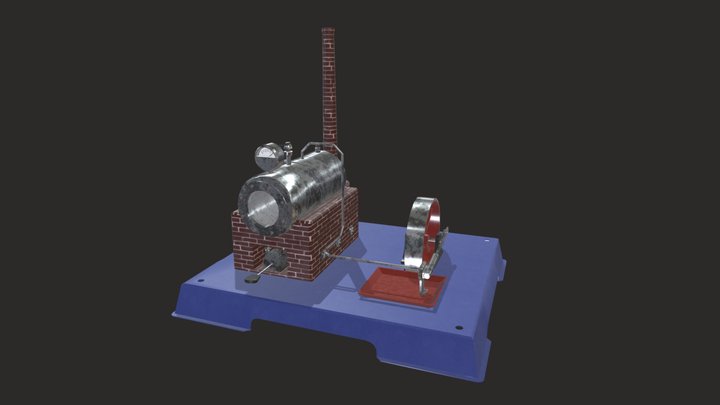 Steam Engine 3D Model